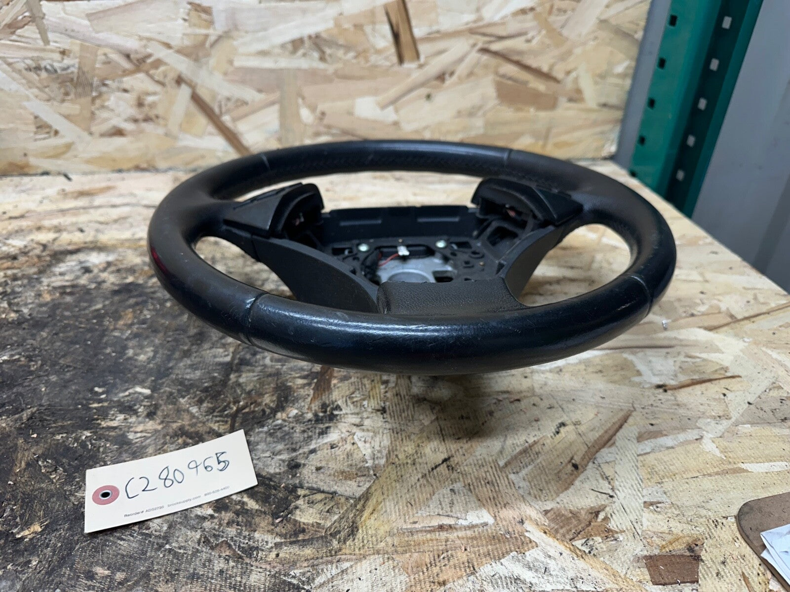 BMW E60/E61 5 SERIES BLACK LEATHER STEERING WHEEL OEM BMW 6078894