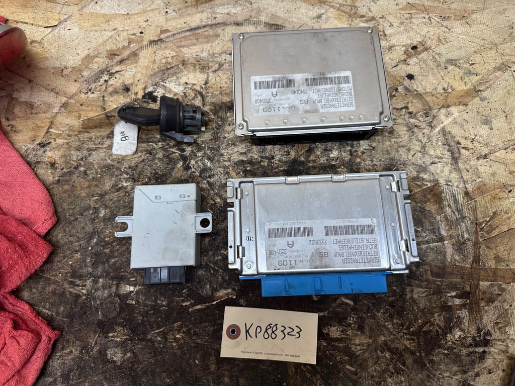 BMW E46 M54 04 AUTO TRANSMISSION ECU TCU IMMOBILIZER KEY SYSTEM COMPLETE SET