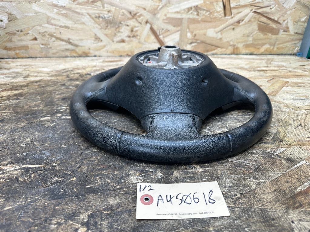 BMW 2006-2012 E90 E9X 3 SERIES BLACK LEATHER STEERING WHEEL OEM 3375E901