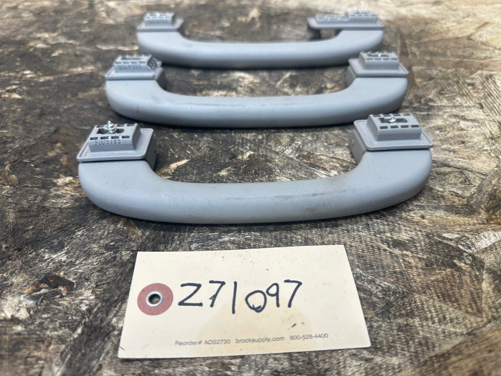BMW 04-13 E90 3 SERIES INTERIOR GRAB HANDEL SET 4PC GRAY OEM 7033661+7033659