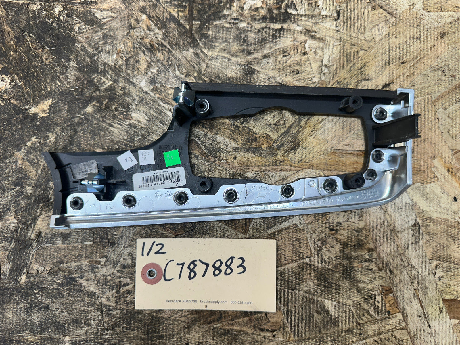 BMW 09-17 F10 5 SERIES HEADLIGHT CONTROL SWITCH TRIM PANEL ASH WOOD OEM 9192935