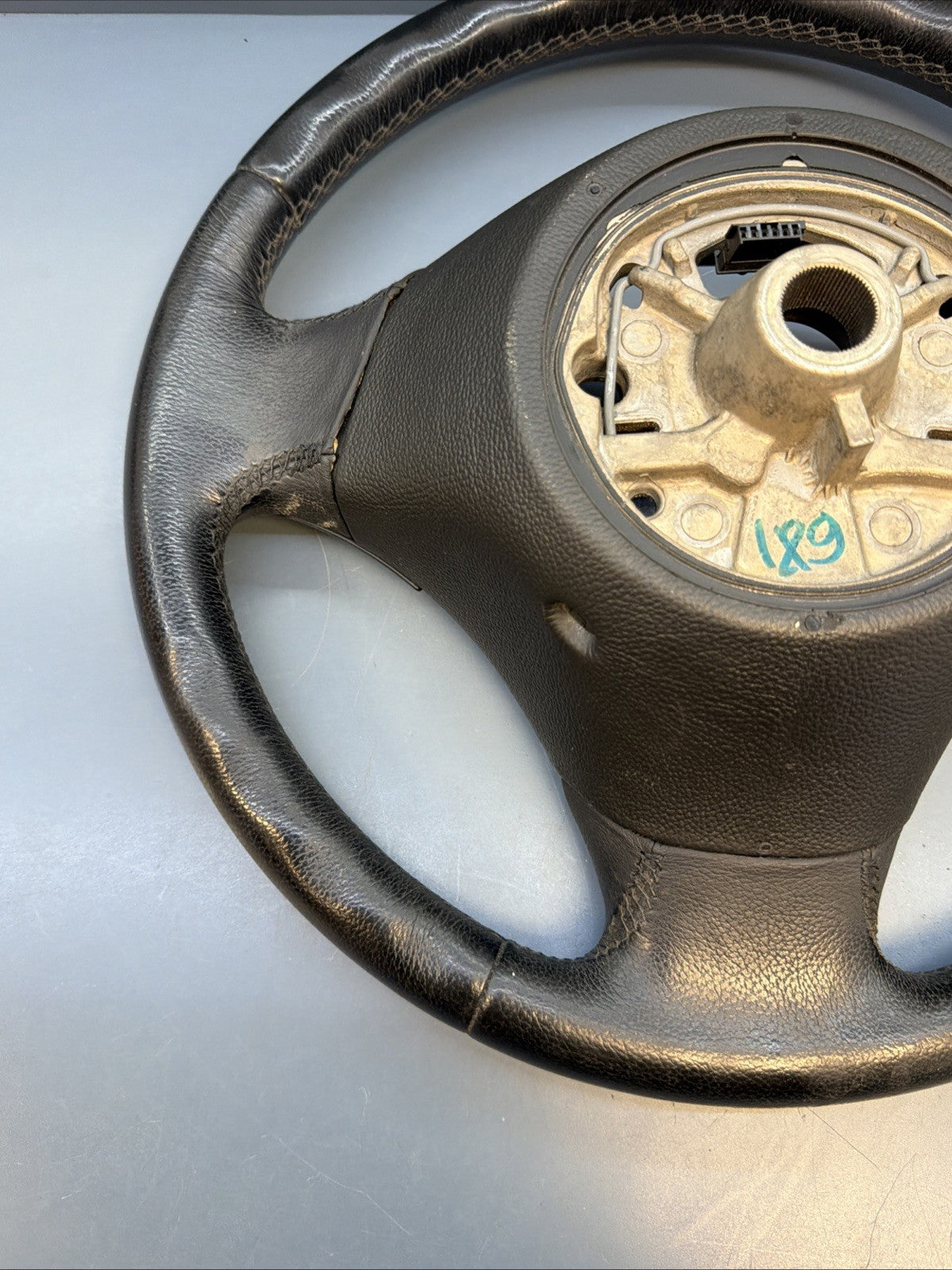 BMW 2006-2012 E90 E9X 3 SERIES BLACK LEATHER STEERING WHEEL OEM 3375E901
