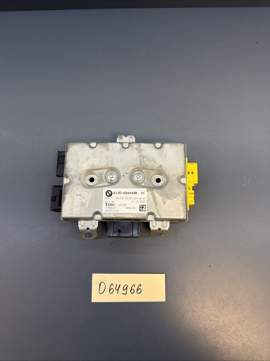 BMW E60 E61 E63 E64 5 6'ies FRONT LEFT DRIVER SIDE DOOR CONTROL UNIT ECU 6944498