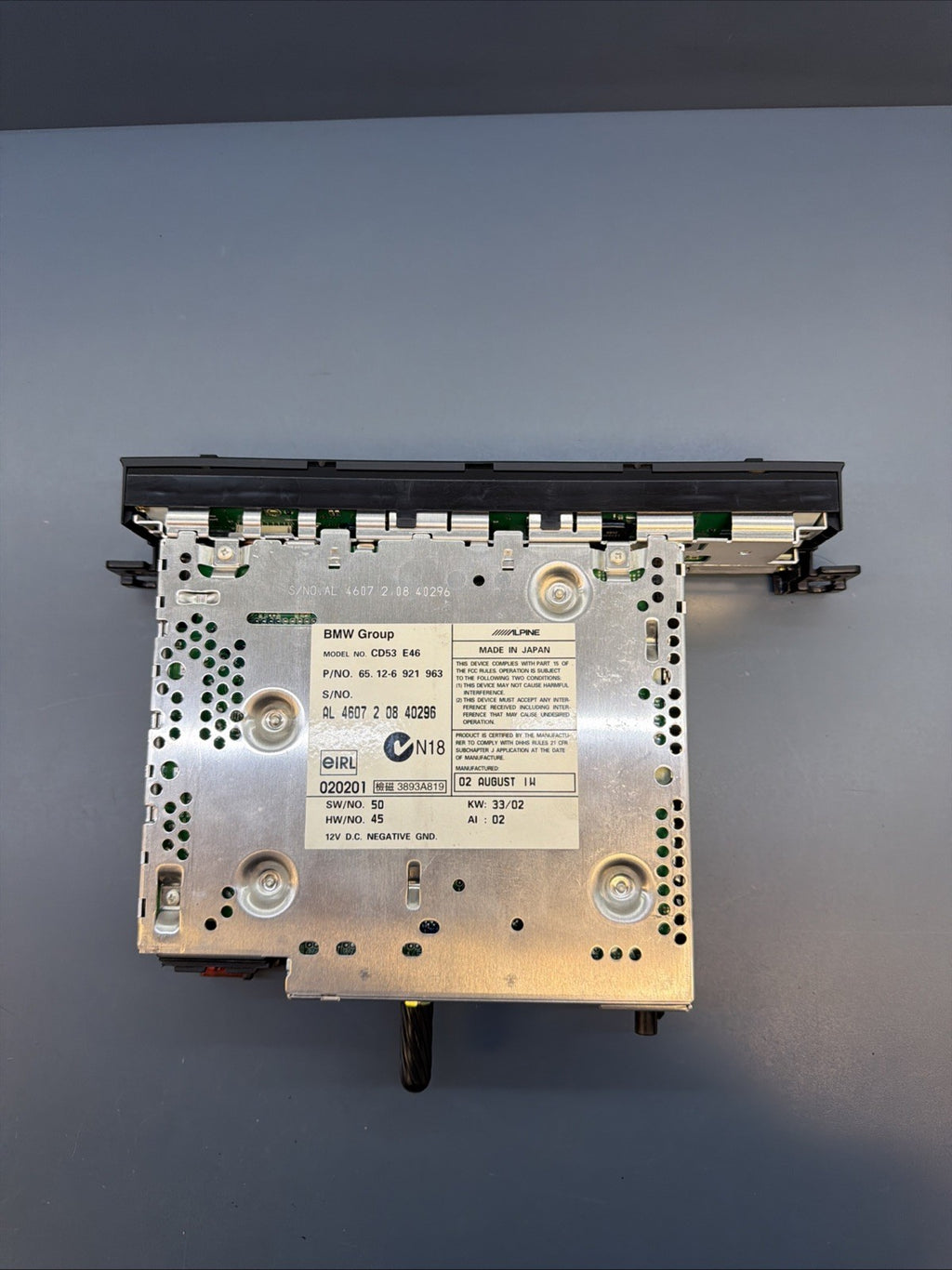 BMW 97-06 E46 3 SERIES BUSINESS CD AM/FM RADIO PLAYER OEM 6921963