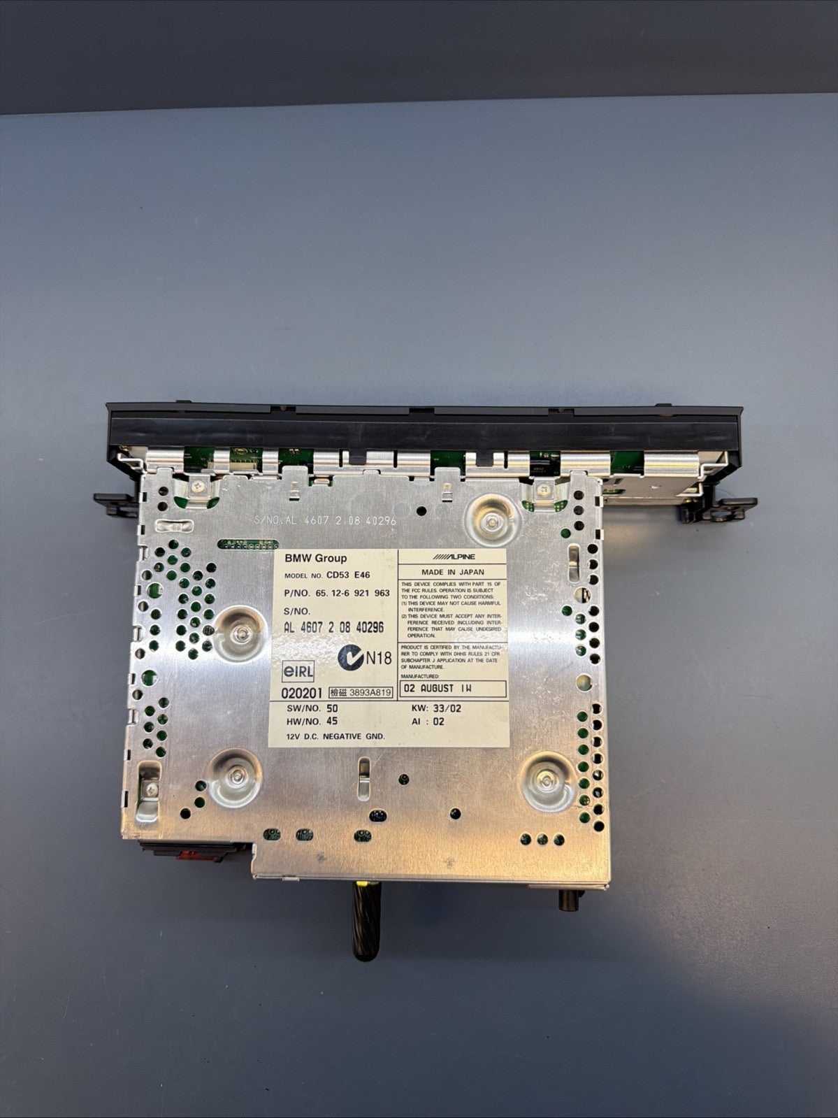 BMW 97-06 E46 3 SERIES BUSINESS CD AM/FM RADIO PLAYER OEM 6921963