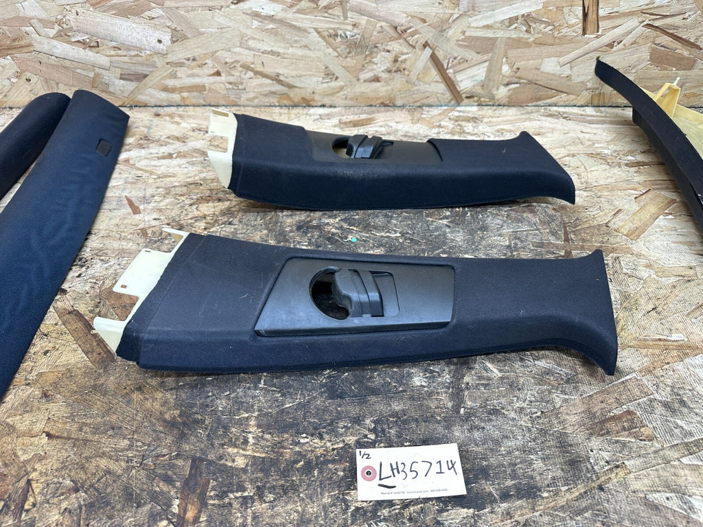 BMW 99-06 E53 X5 LHD BLACK INTERIOR A+B+C+SUN VISOR TRIM SET 12PC OEM 8203865