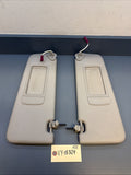 2012-2015 BMW X1 E84 GRAY LEFT RIGHT SUN VISOR SET 7252056 7252055