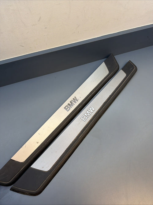 03-08 Bmw E85 Z4 Right Left Door Sill Entrance Scuff Plate Set Oem 7016654/653