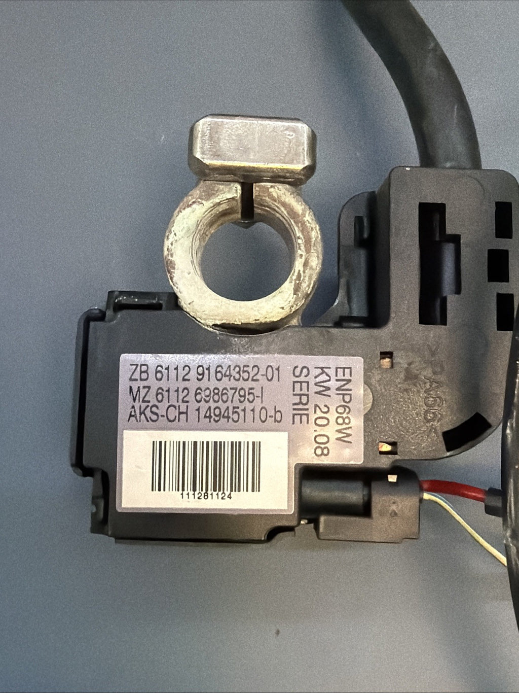 06-13 BMW X5 E70 E90 328i 325i Rear Trunk Battery Negative Cable 9164352