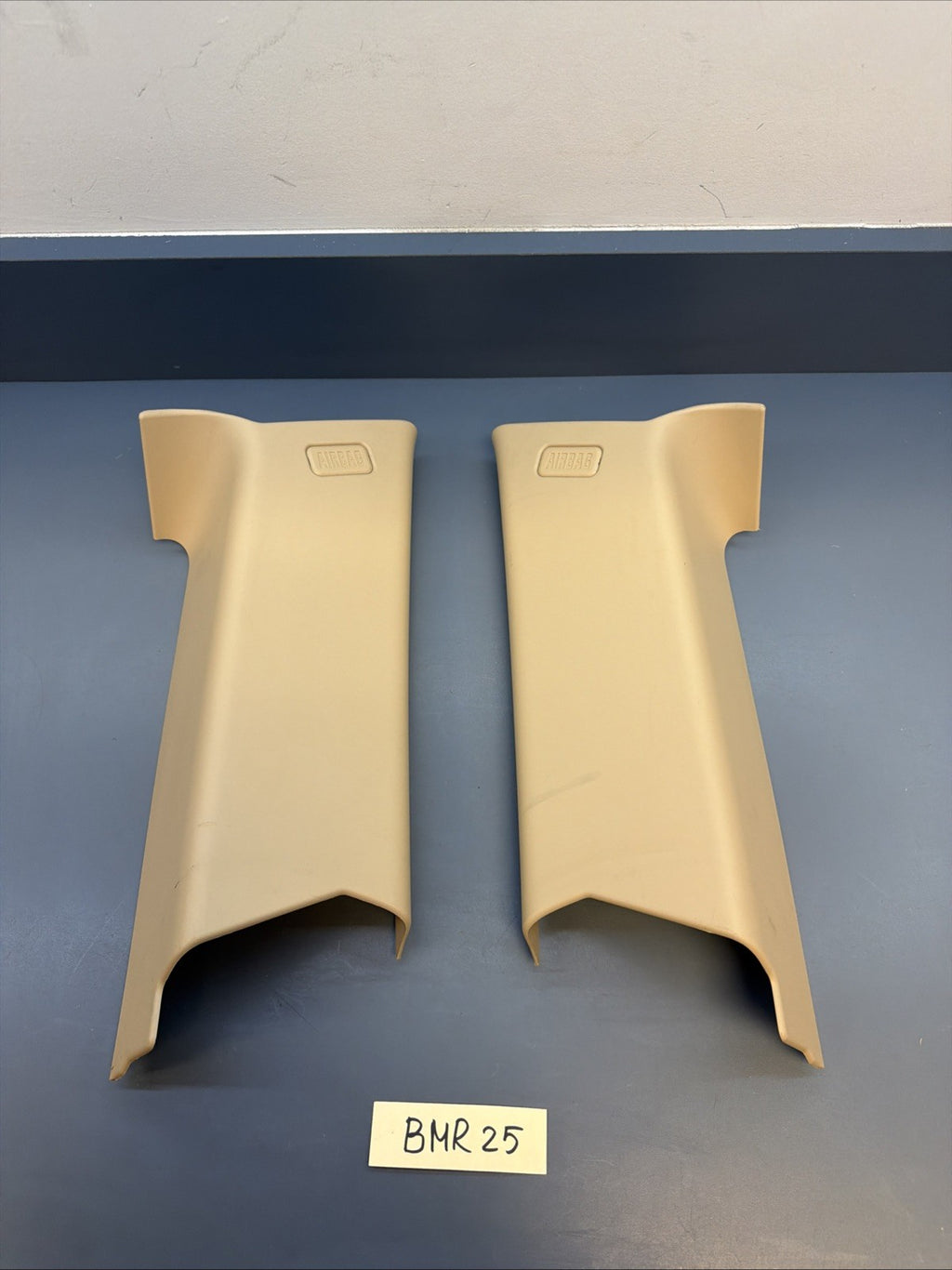 BMW 3 Series E91 Touring C Pillar Trim Panel Cover Pair Beige 7117475 7117476