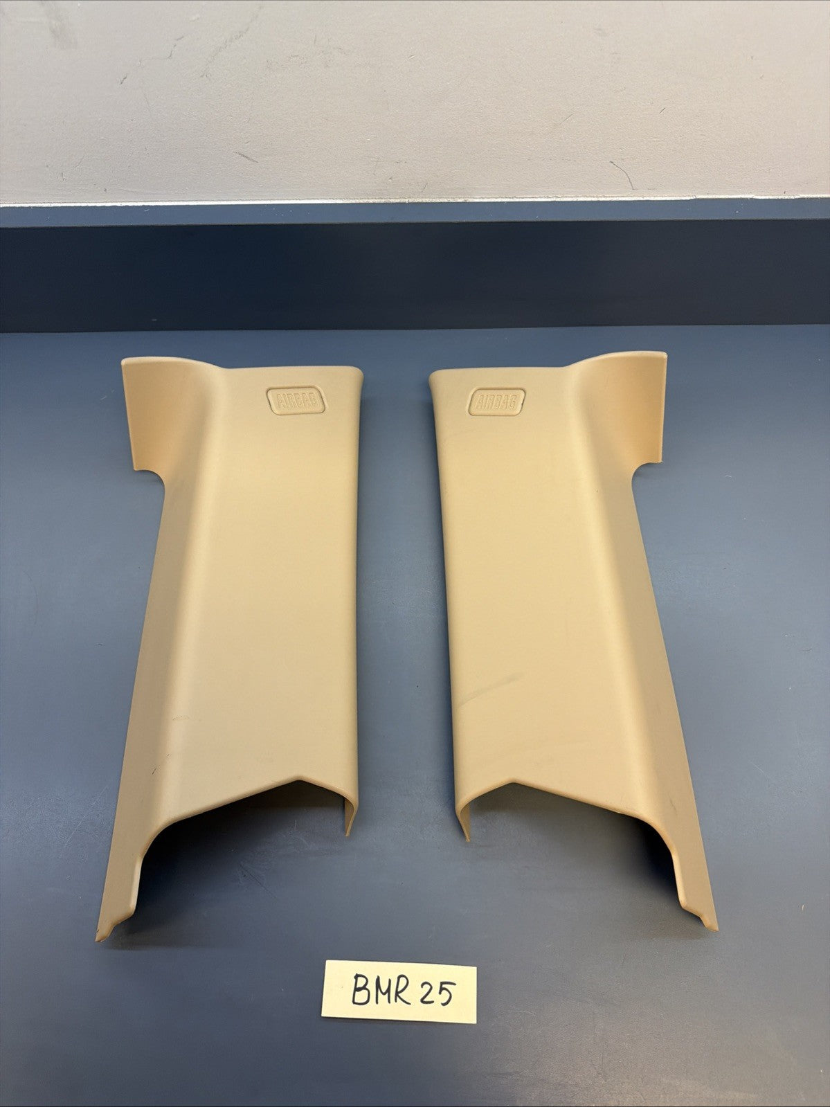 BMW 3 Series E91 Touring C Pillar Trim Panel Cover Pair Beige 7117475 7117476
