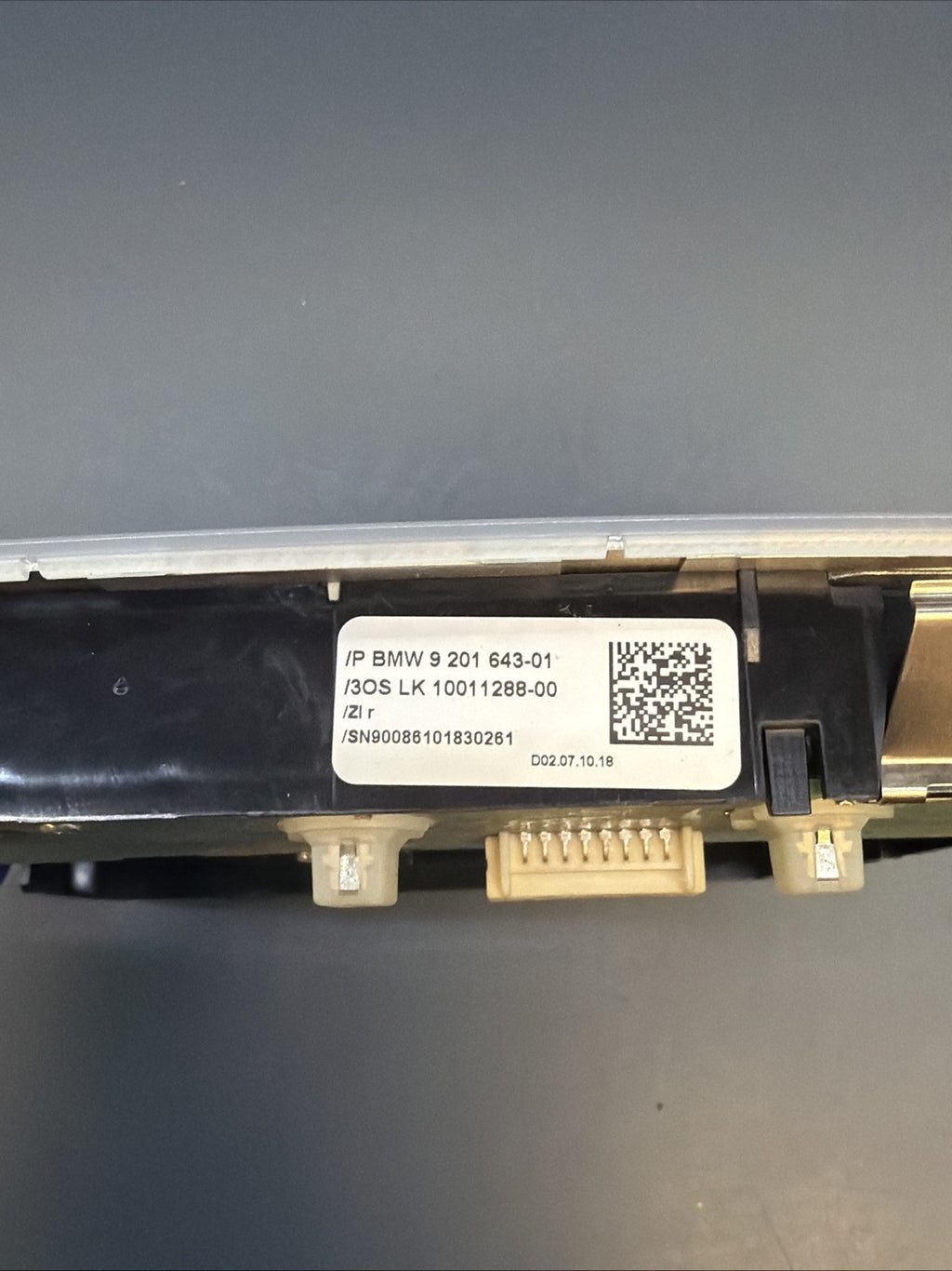 07-13 BMW 328i E92 Coupe Overhead Console Rear Dome Light Control 9201643