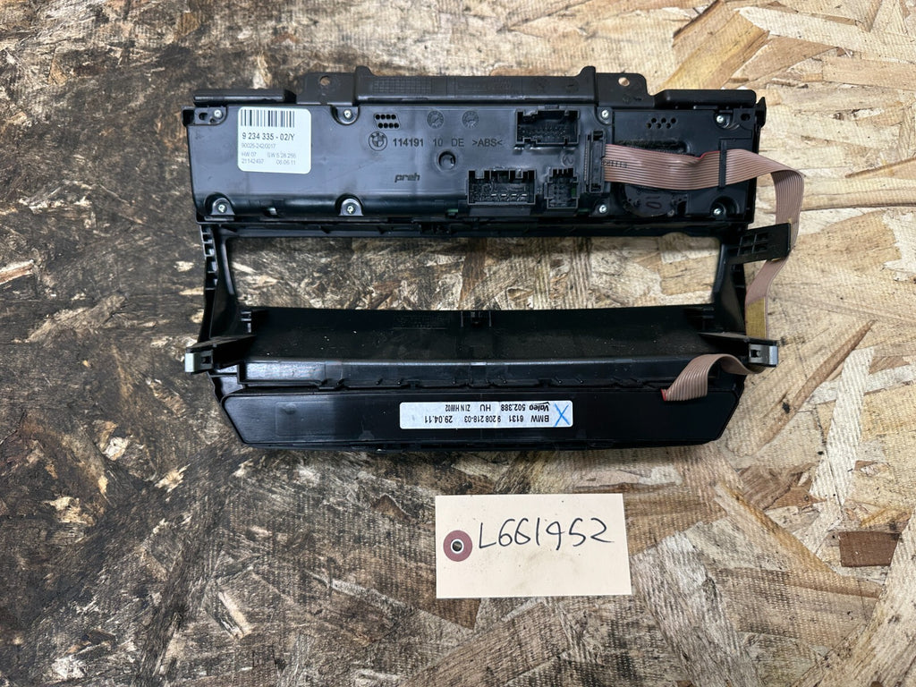 BMW 2007-2014 E70 X5 AC CLIMATE CONTROL MODULE+HILL DESCENT OEM 9234335