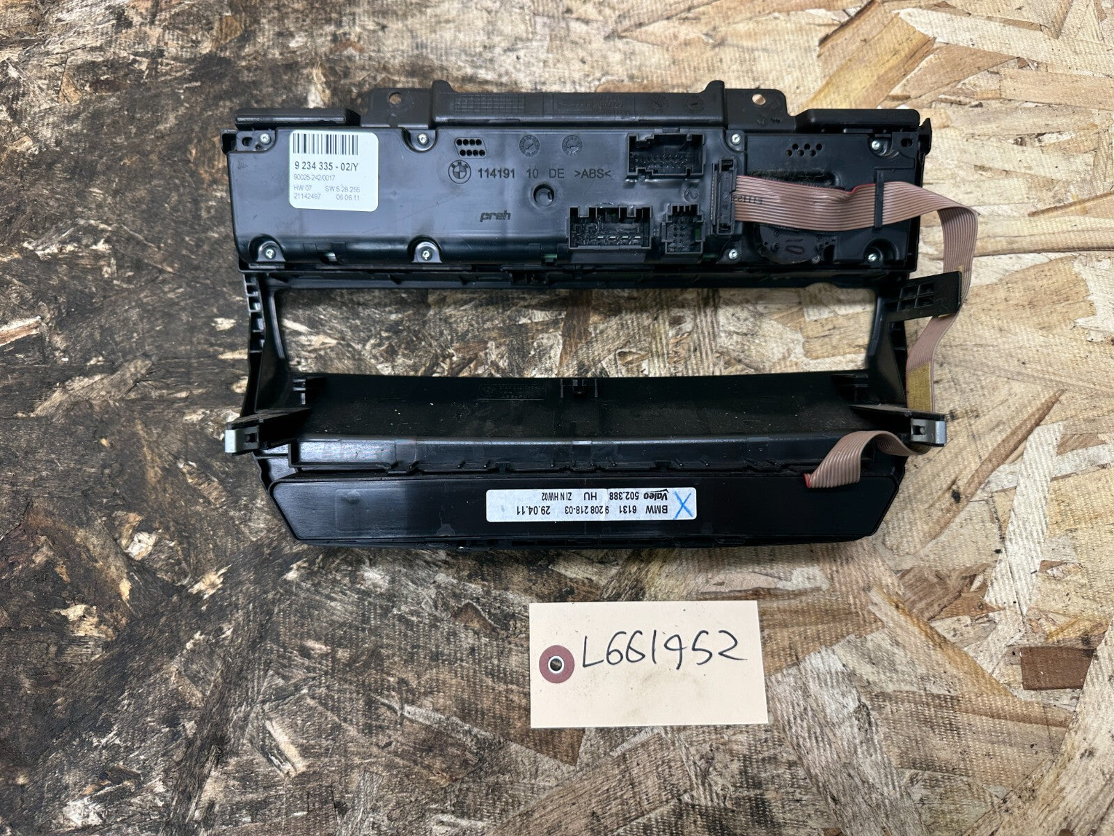 BMW 2007-2014 E70 X5 AC CLIMATE CONTROL MODULE+HILL DESCENT OEM 9234335
