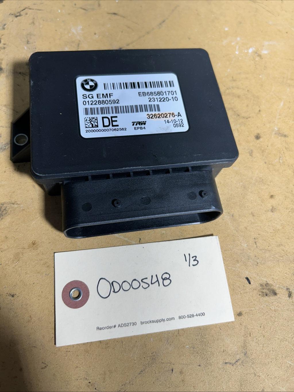 2011-2016 BMW X3 PARKING BRAKE CONTROL UNIT MODULE 32620276 OEM