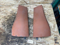 BMW 04-10 X3 REAR LEFT+RIGHT SEAT LEATHER BOLSTER TERRACOTTA 3330437+3330438