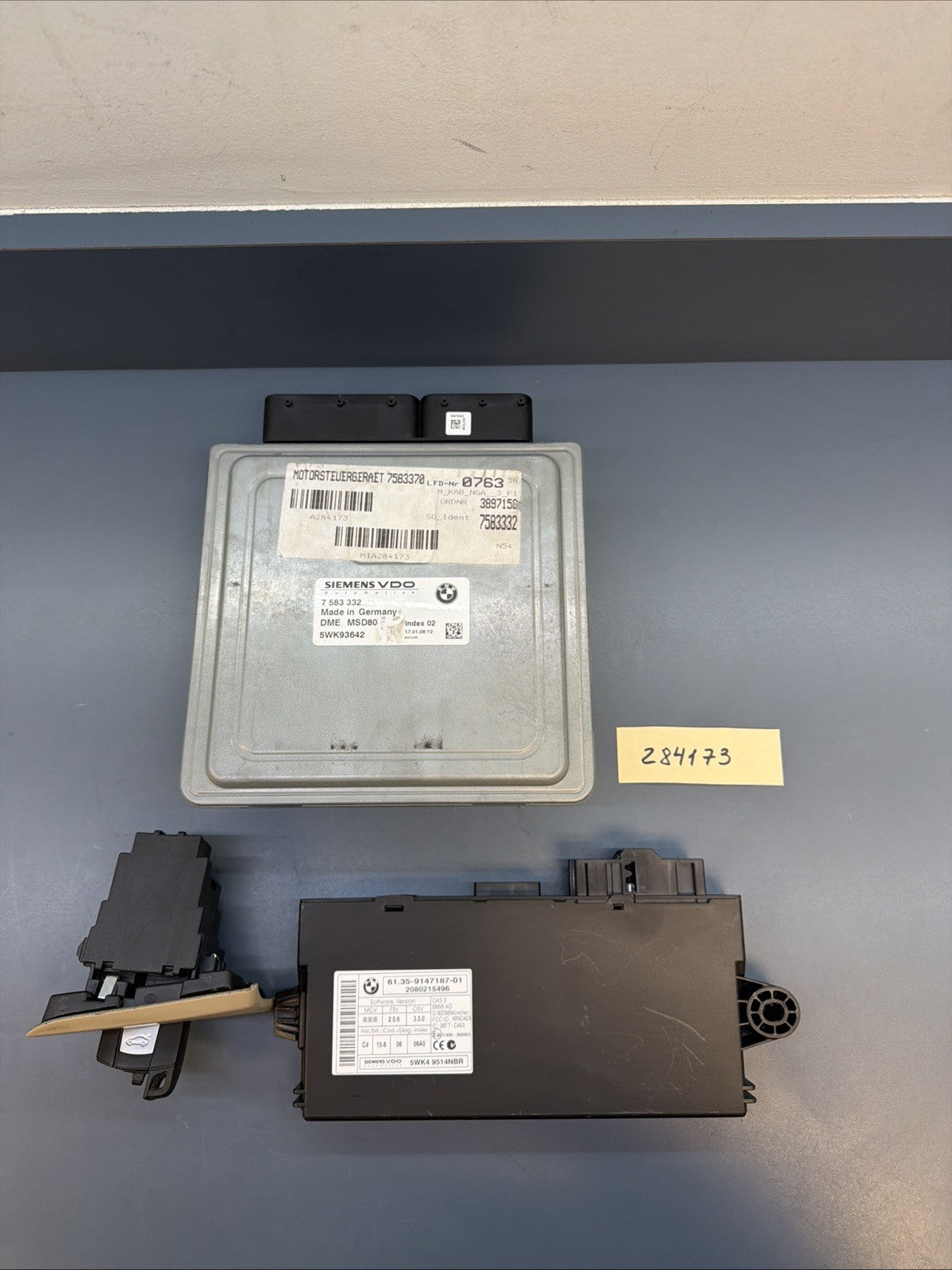 2008-2009-2010 BMW 335i  DME ECU CAS KEY MSD80 SET 7583332