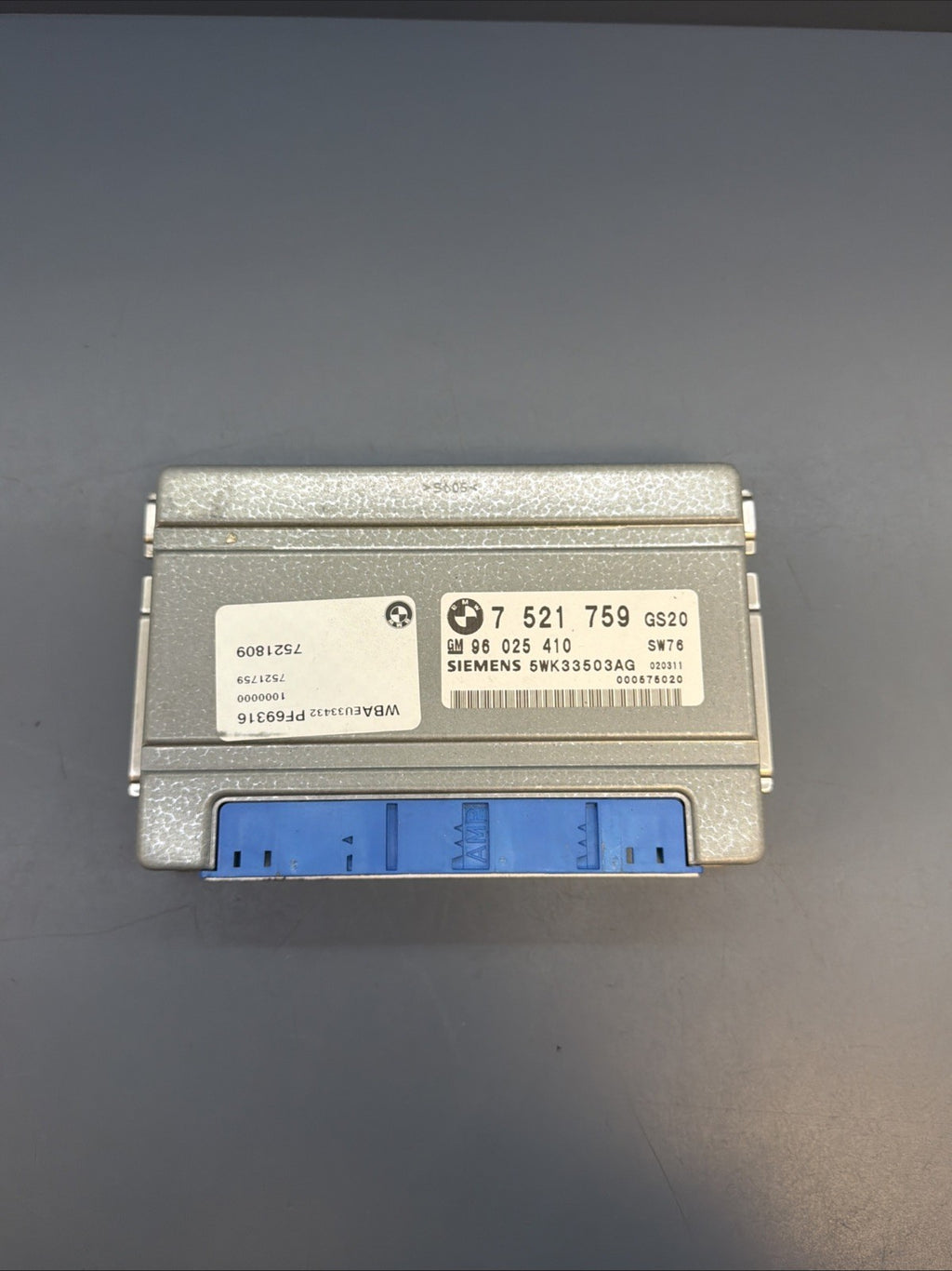 BMW 99-06 3 5 SERIES X5 TCM TCU TRANSMISSION CONTROL MODULE 7521759 OEM