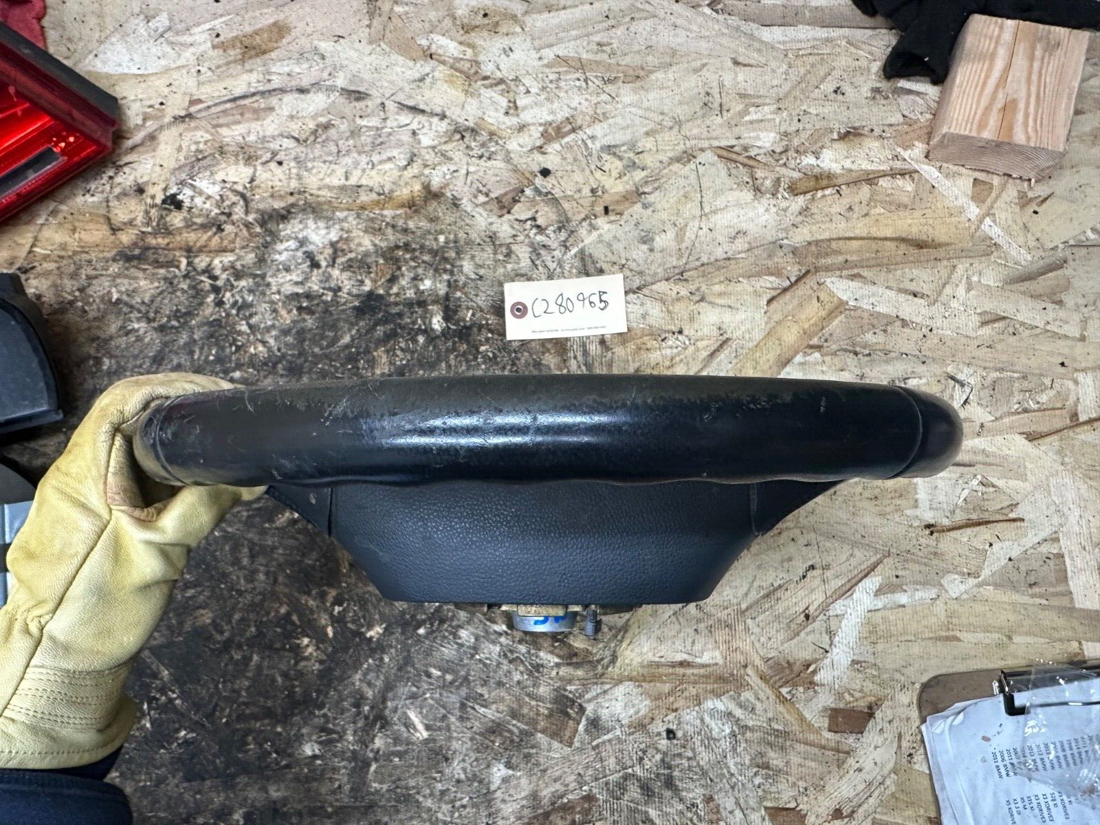 BMW E60/E61 5 SERIES BLACK LEATHER STEERING WHEEL OEM BMW 6078894