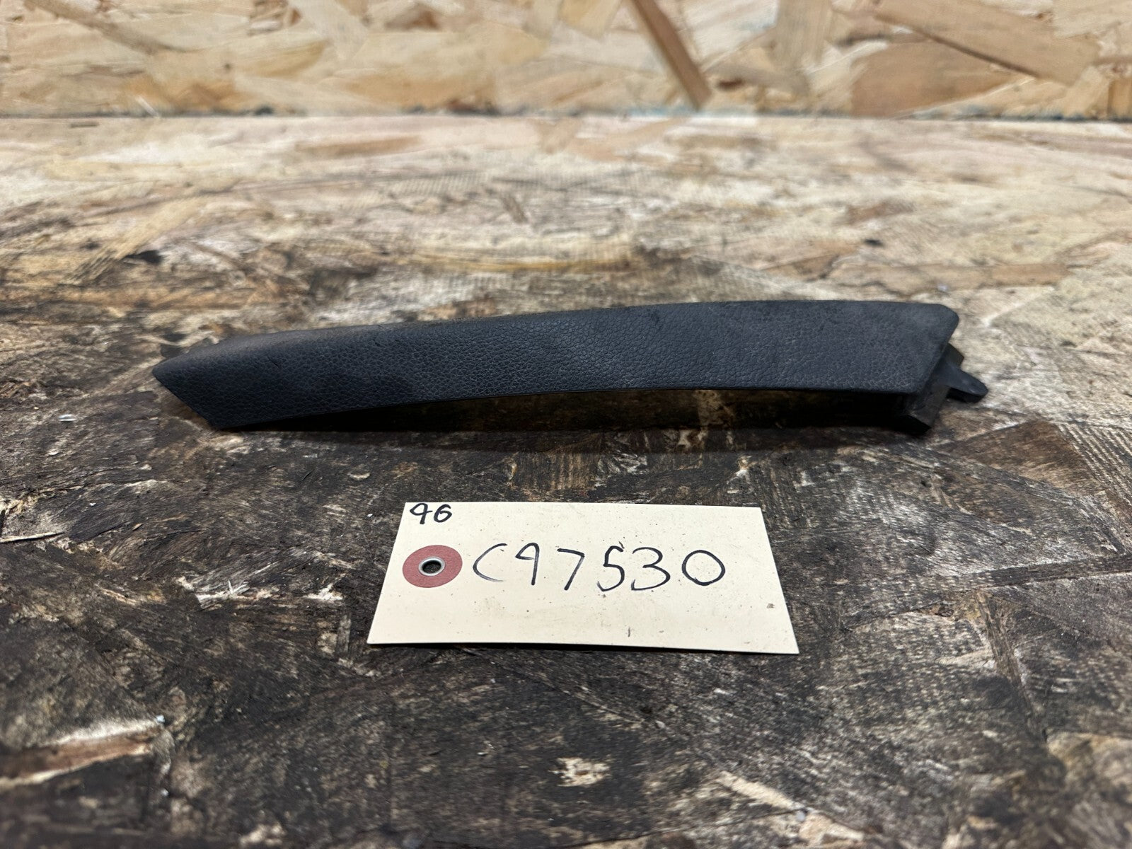 BMW 2006-2012 E90 REAR LEFT DRIVER INNER DOOR HANDEL TRIM BLACK OEM 9150333