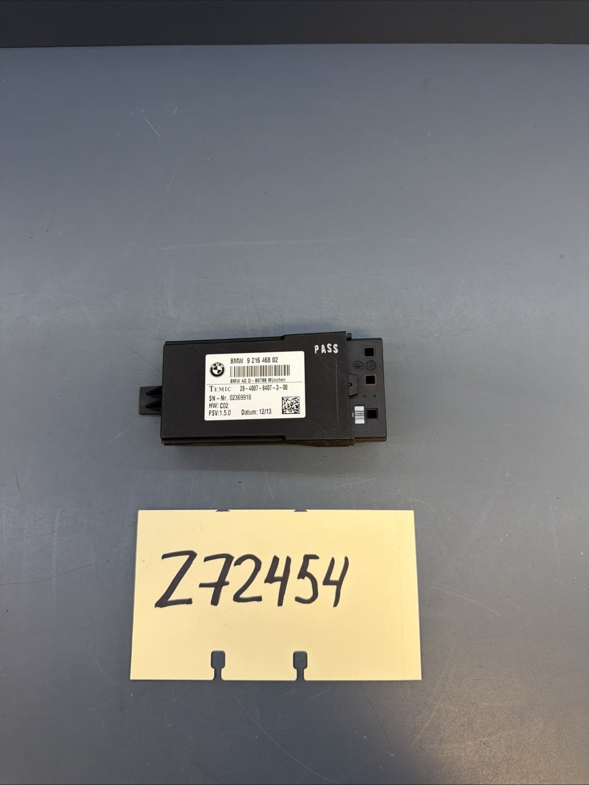 12-18 BMW 328i F06 F30 F34 FRONT OR REAR HEATED SEAT CONTROL MODULE 9216468