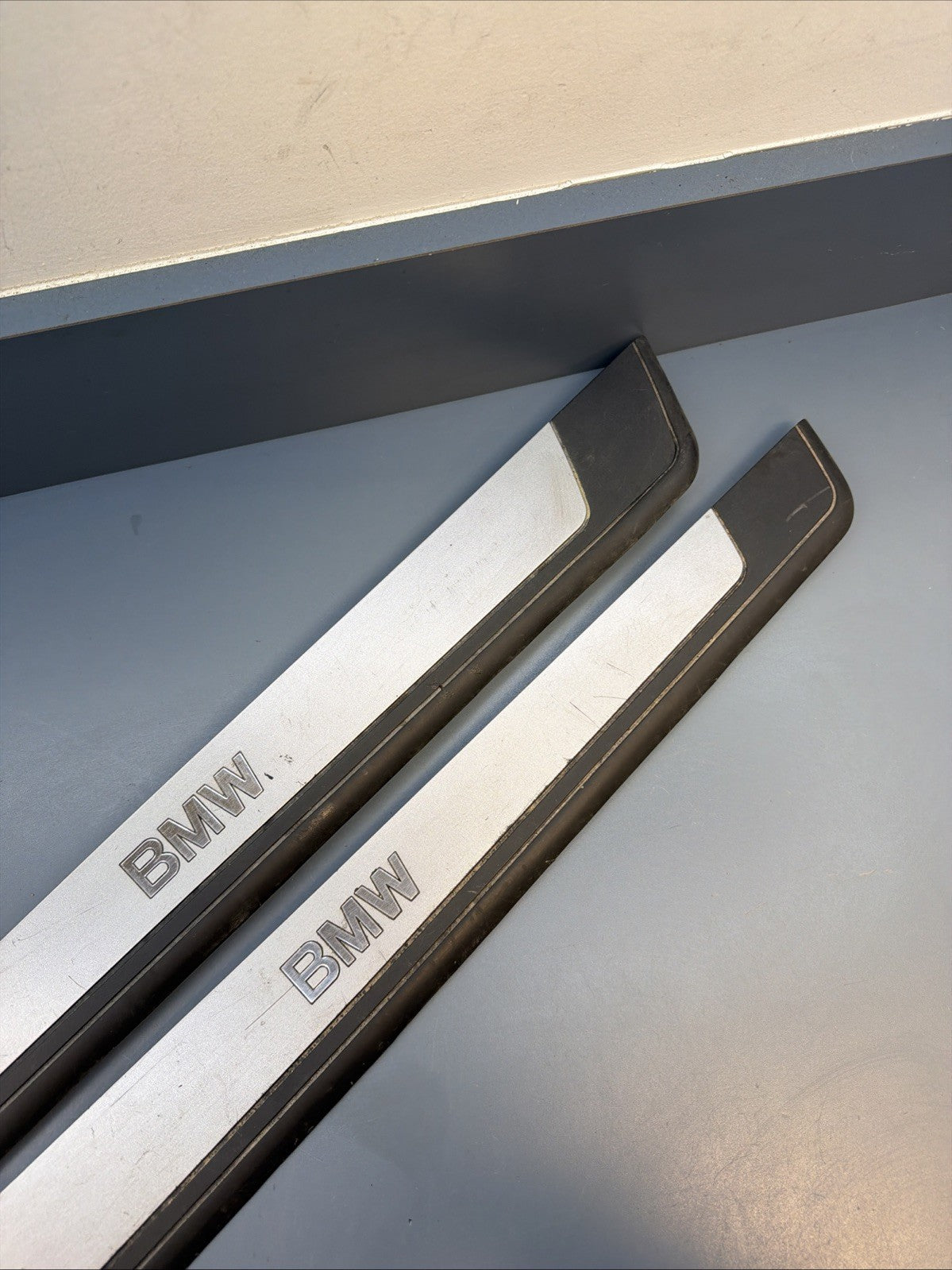 03-08 Bmw E85 Z4 Right Left Door Sill Entrance Scuff Plate Set Oem 7016654/653