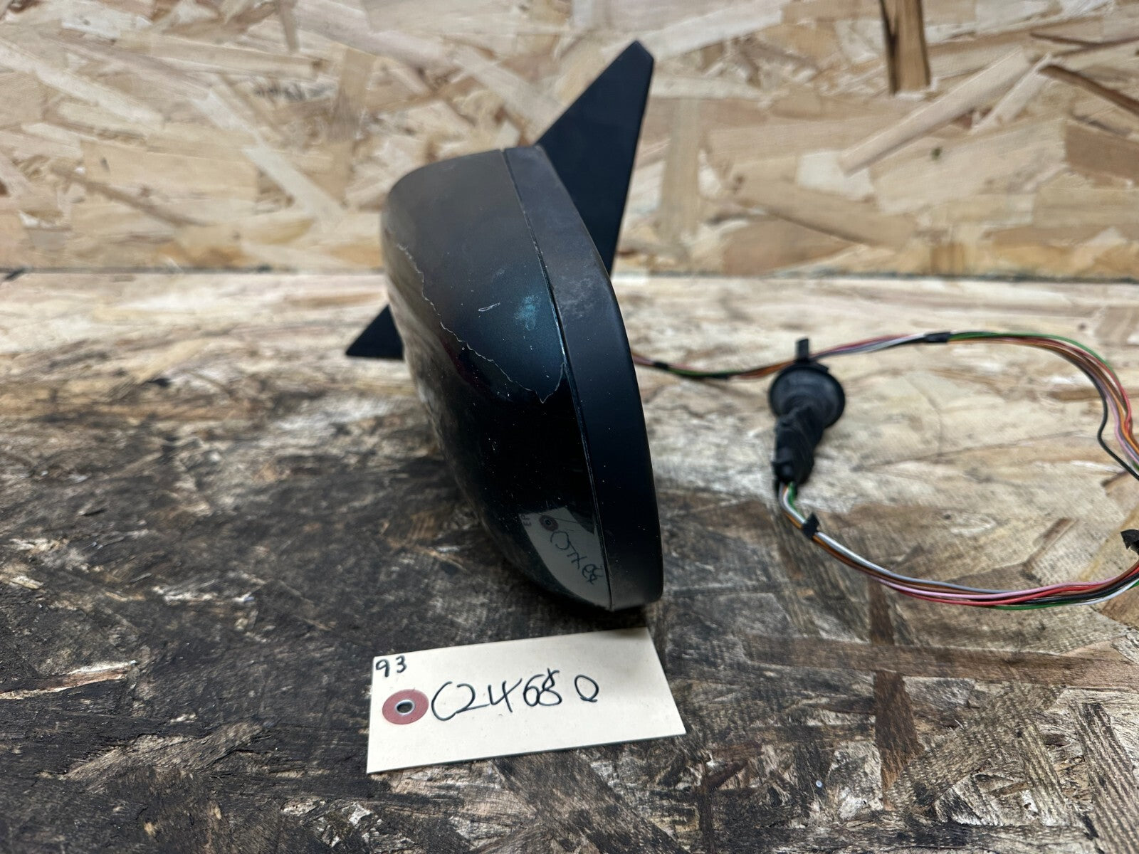 BMW 1995-2001 E38 7 SERIES GREEN DRIVER SIDE MIRROR OEM 010371