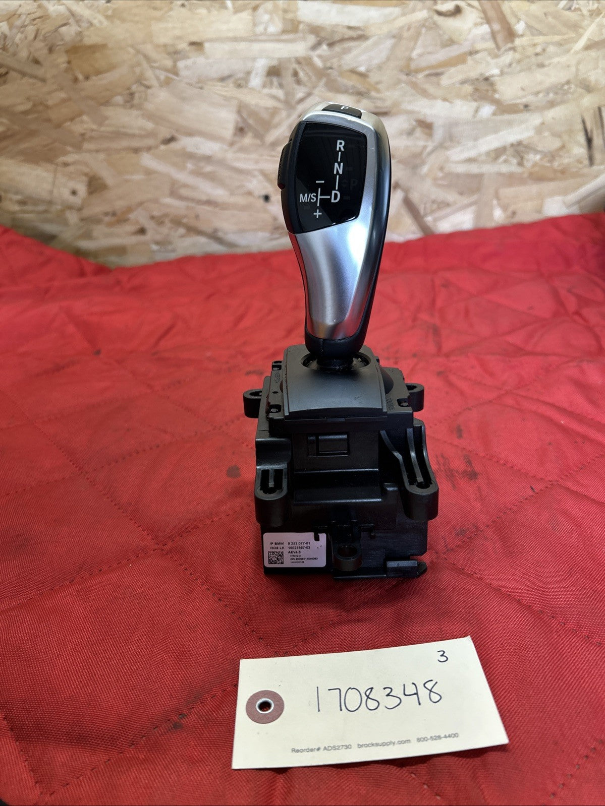 2011-2017 BMW X3 F25 TRANSMISSION GEAR SHIFT LEVER KNOB HANDLE OEM 9253077