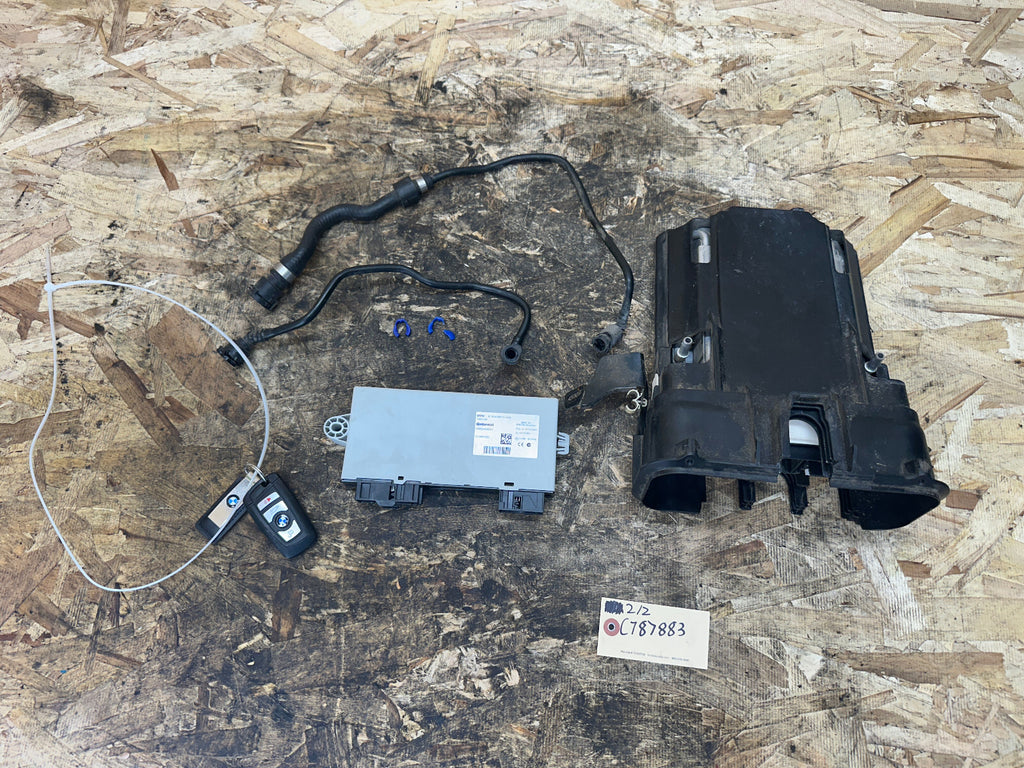 BMW 08-13 N63 ENGINE ECU/DME+CAS+KEY+HOUSING MSD85 SET 7633374+9268751