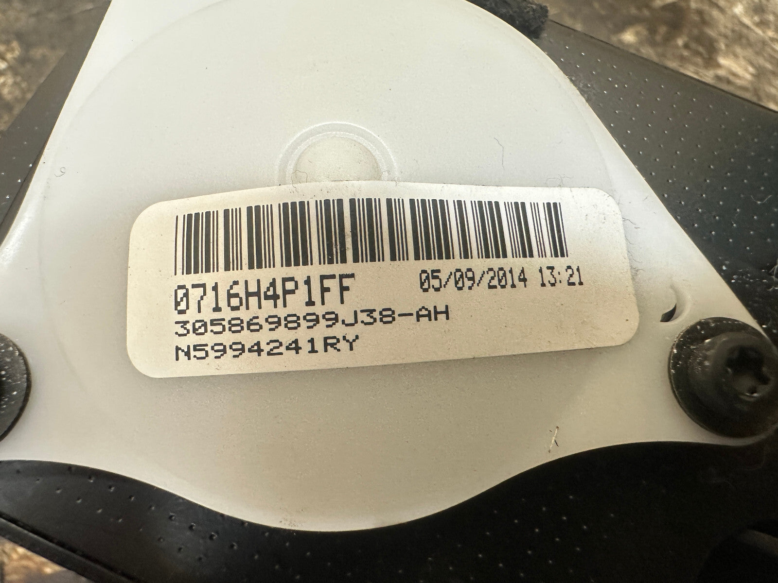 BMW 06-13 E70 X5 FRONT LEFT DRIVER SEAT BELT RETRACTOR BEIGE OEM 7171969