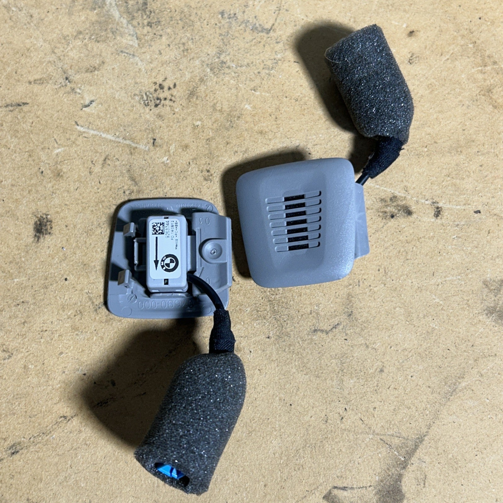 2011-2017 X3 OEM BMW Hands-free Microphone SET OF 2 F15 F25 9263744 GREY