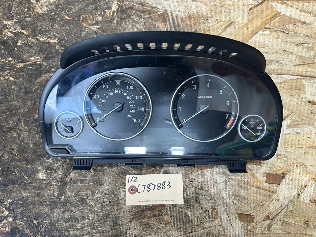BMW 11-13 F10 5 SERIES SPEEDOMETER INSTRUMENT GAUGE CLUSTER MPH OEM 9280481