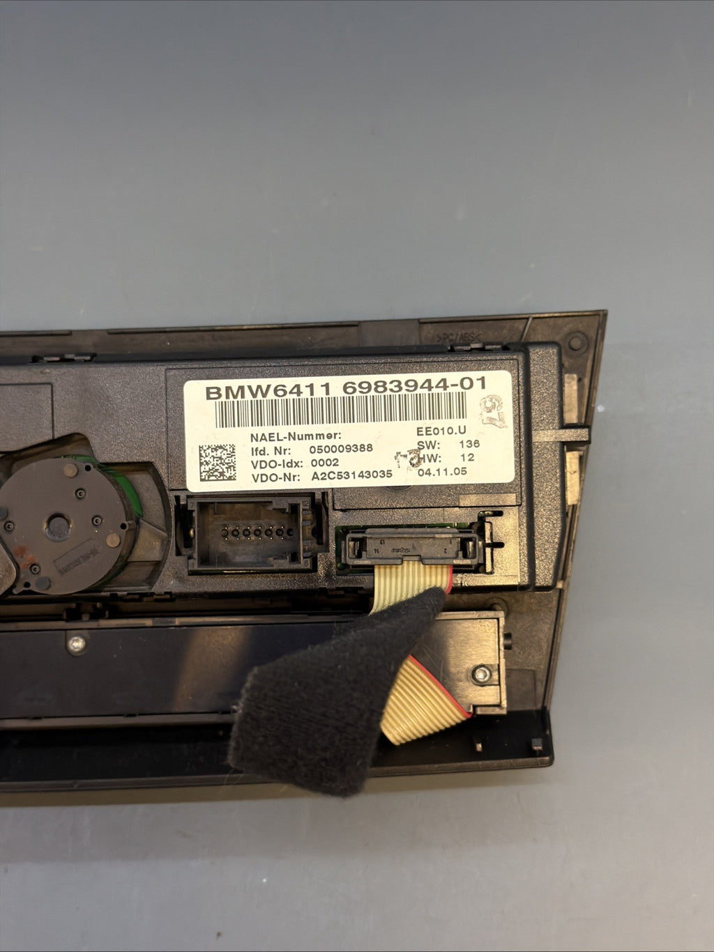06-11 BMW E90 E91 3-SERIES CLIMATE CONTROL A/C HEATER CONTROL UNIT 6983944