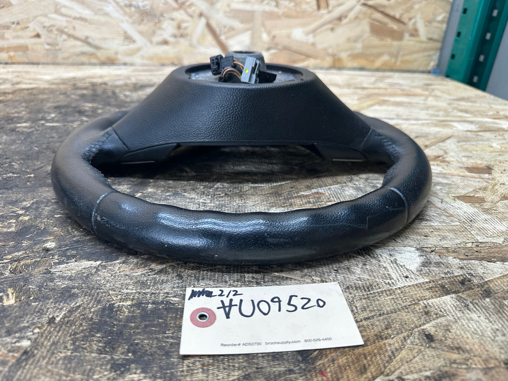 BMW 07-13 E90 E88 E82 1/3 SERIES BLACK LEATHER STEERING WHEEL OEM 3051626