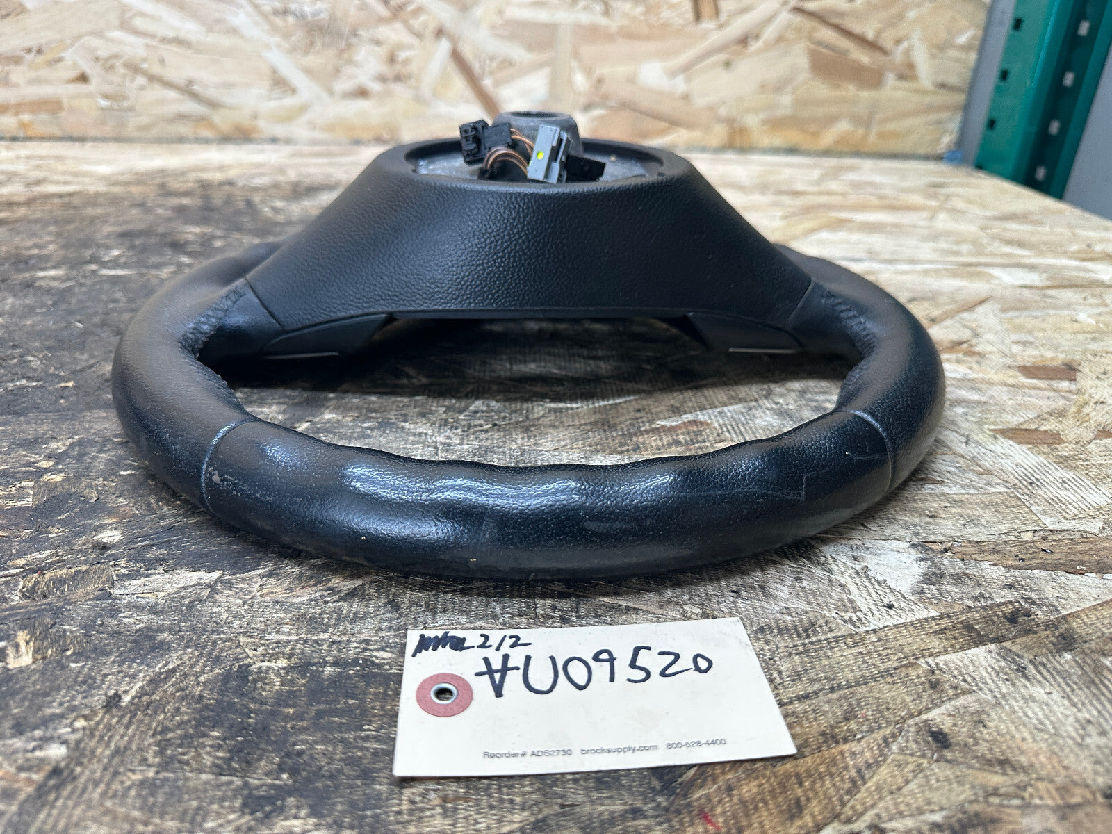 BMW 07-13 E90 E88 E82 1/3 SERIES BLACK LEATHER STEERING WHEEL OEM 3051626