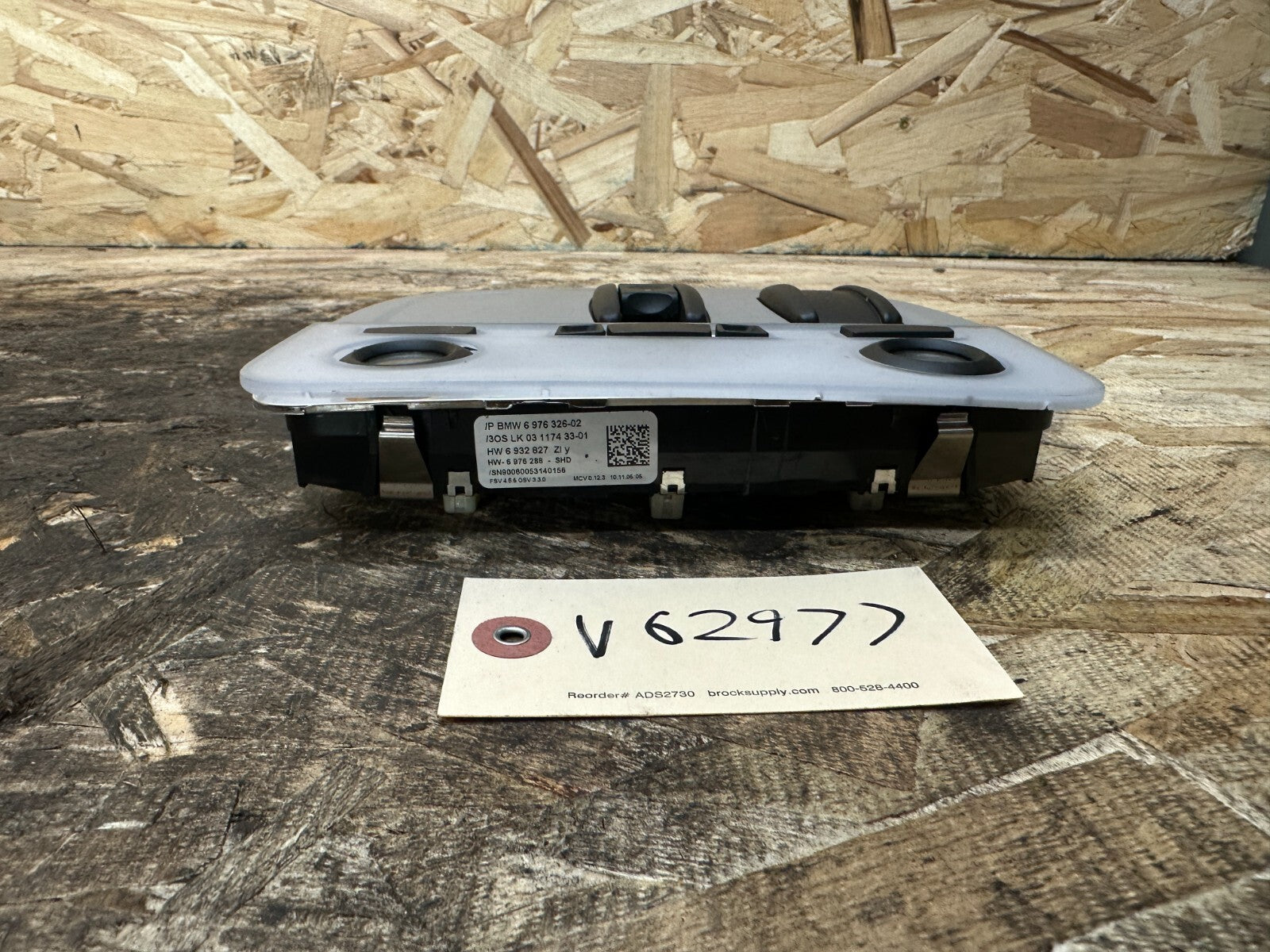 BMW 2006-2012 E90 E9X OVERHEAD DOME LIGHT W SUNROOF SWITCHES OEM 6976326