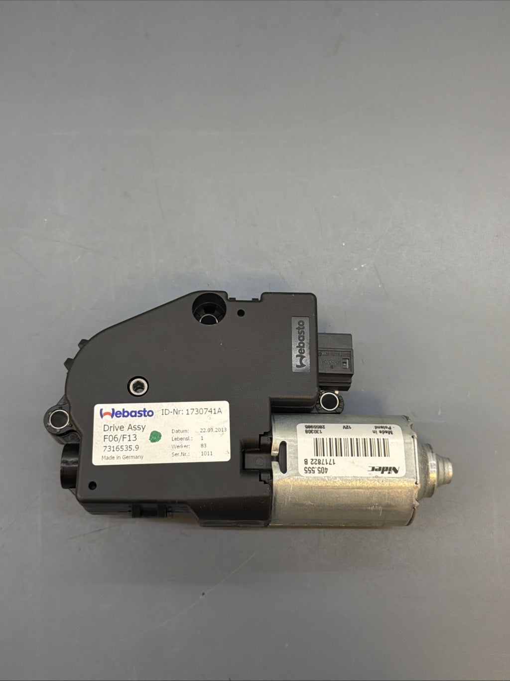 BMW F06 650i 640i Gran Coupe Sunroof Sun Roof Drive Motor 7316535 OEM
