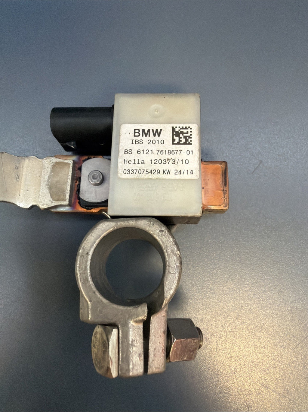 12-15 BMW E84 X1 IBS Negative Battery Ground Cable Terminal Harness OEM 7618677