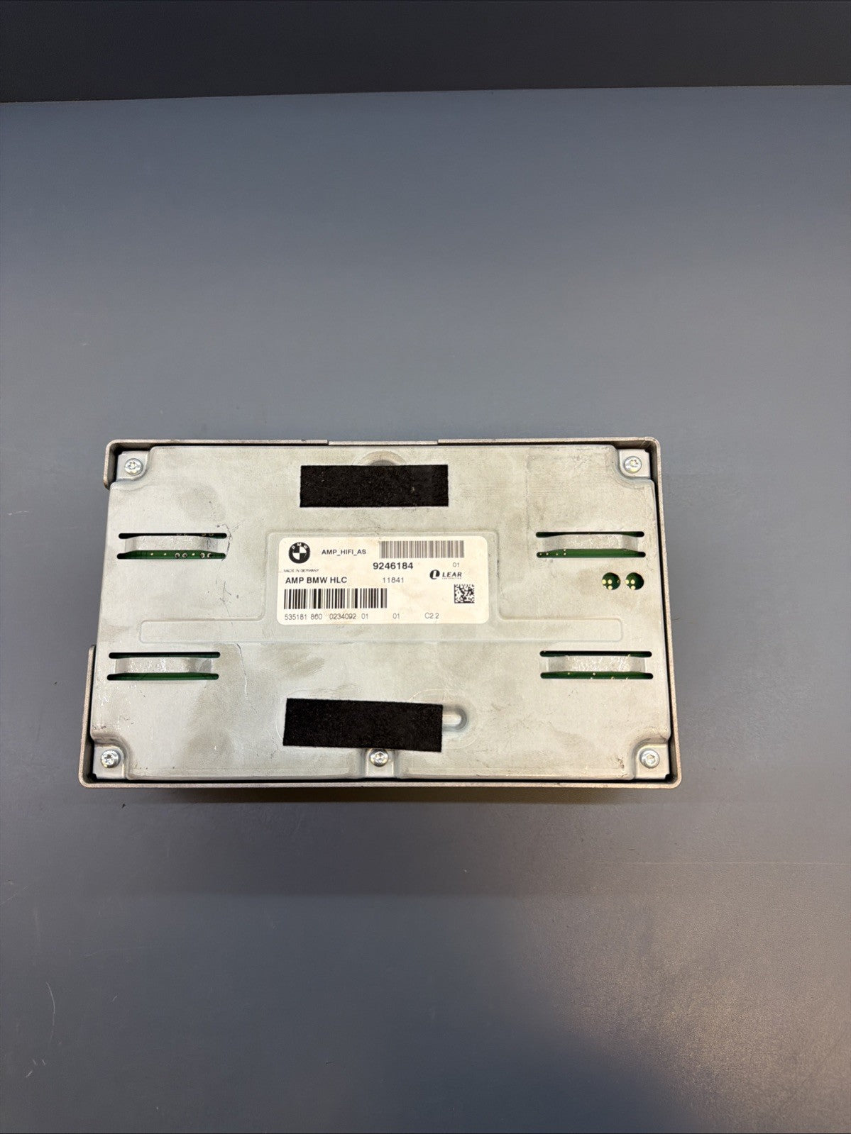 06-11 BMW E90 3 SERIES SEDAN REAR LEAR HIFI SUDIO SOUND AMPLIFIER 9246184 OEM