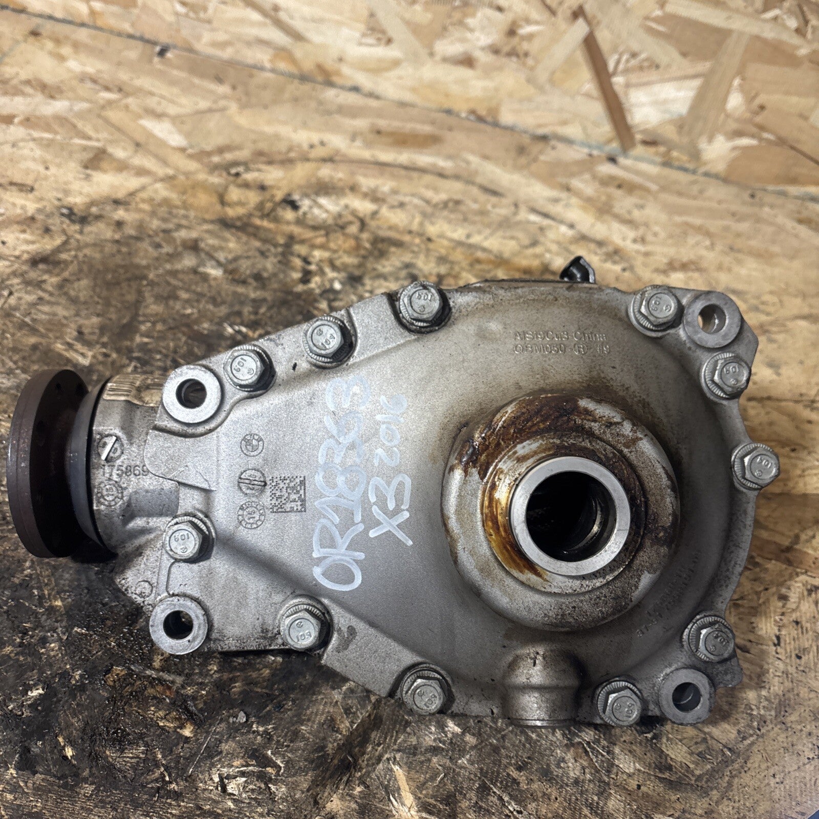 Front X3 F25 Differential Carrier Final 3.38 Drive AWD Diff OEM BMW 8618377