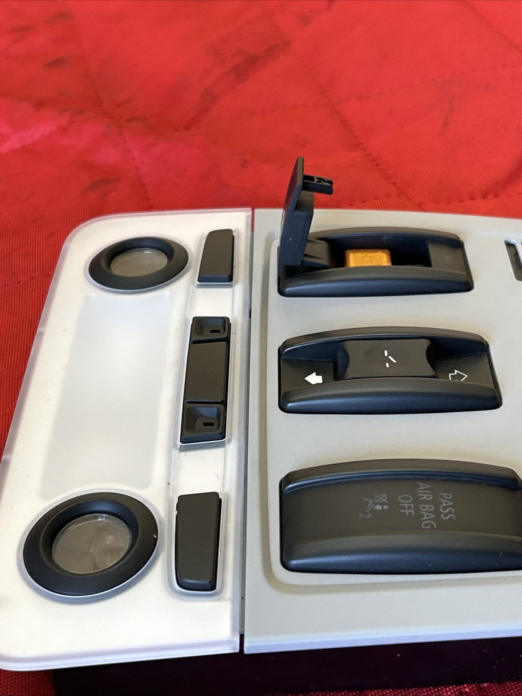 BMW 06-12 E90 E9X FRONT UPPER SUNROOF INTERIOR LIGHT CONTROLS GRAY OEM 9137523