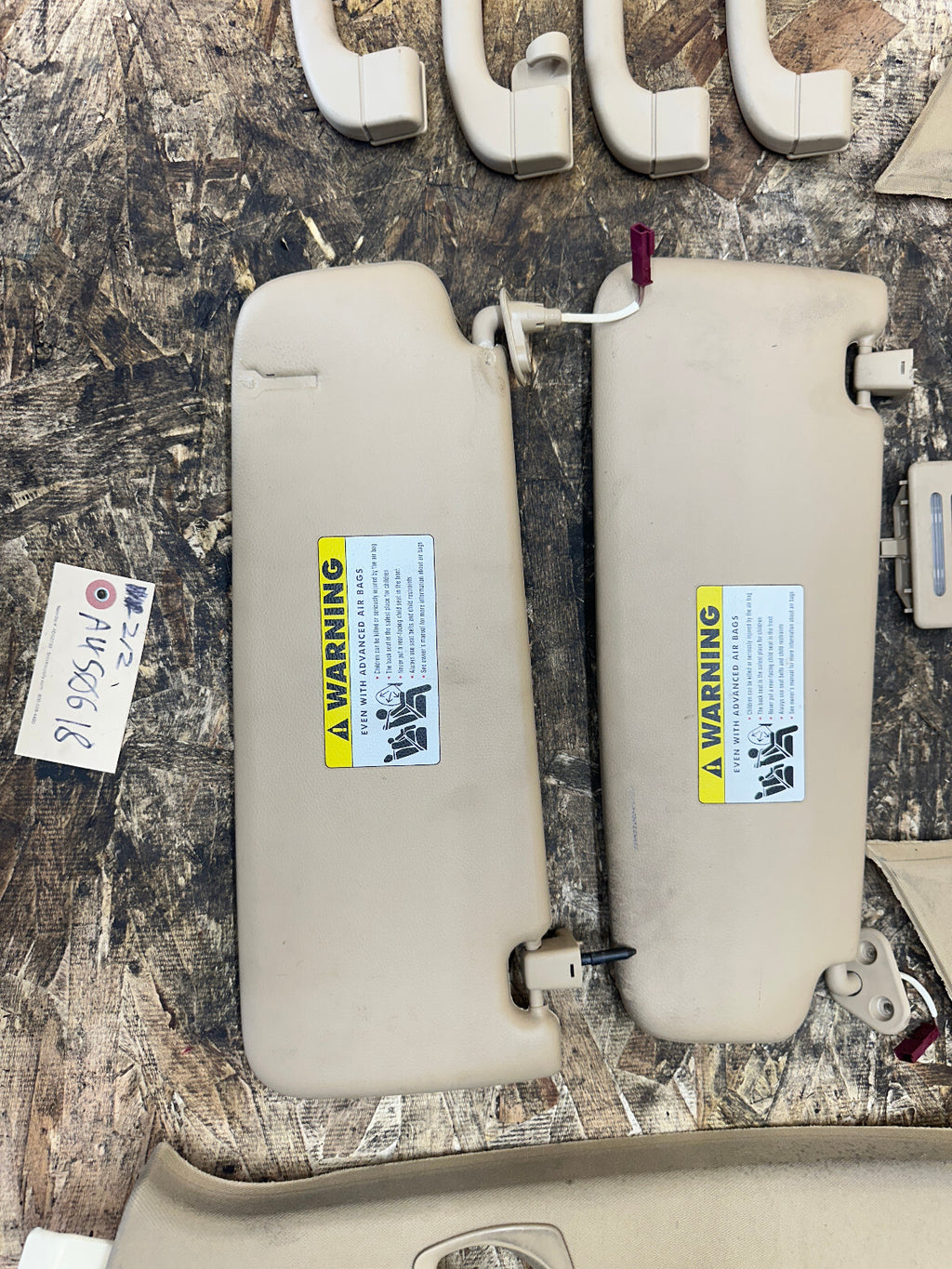 BMW 06-13 E90 3 SERIES BEIGE INTERIOR TRIM PIECE SET 12 PC 7058336+7058341+MORE