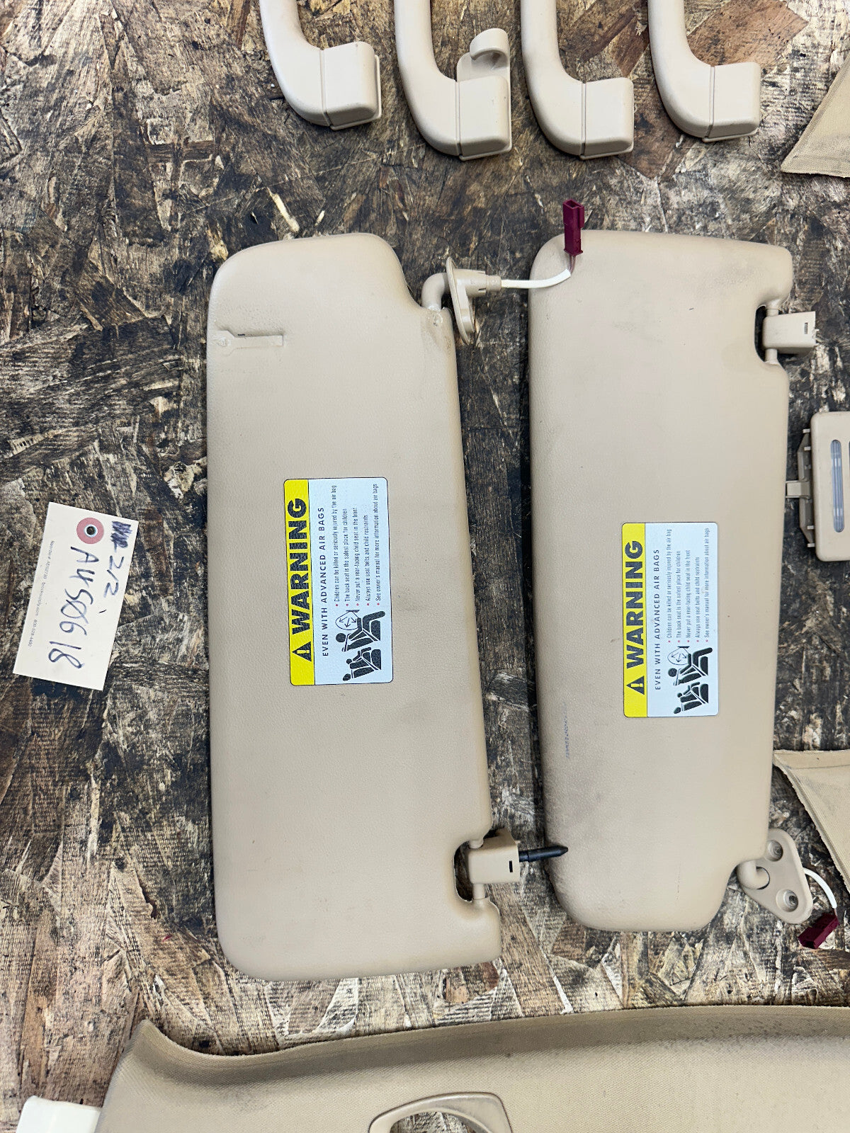 BMW 06-13 E90 3 SERIES BEIGE INTERIOR TRIM PIECE SET 12 PC 7058336+7058341+MORE