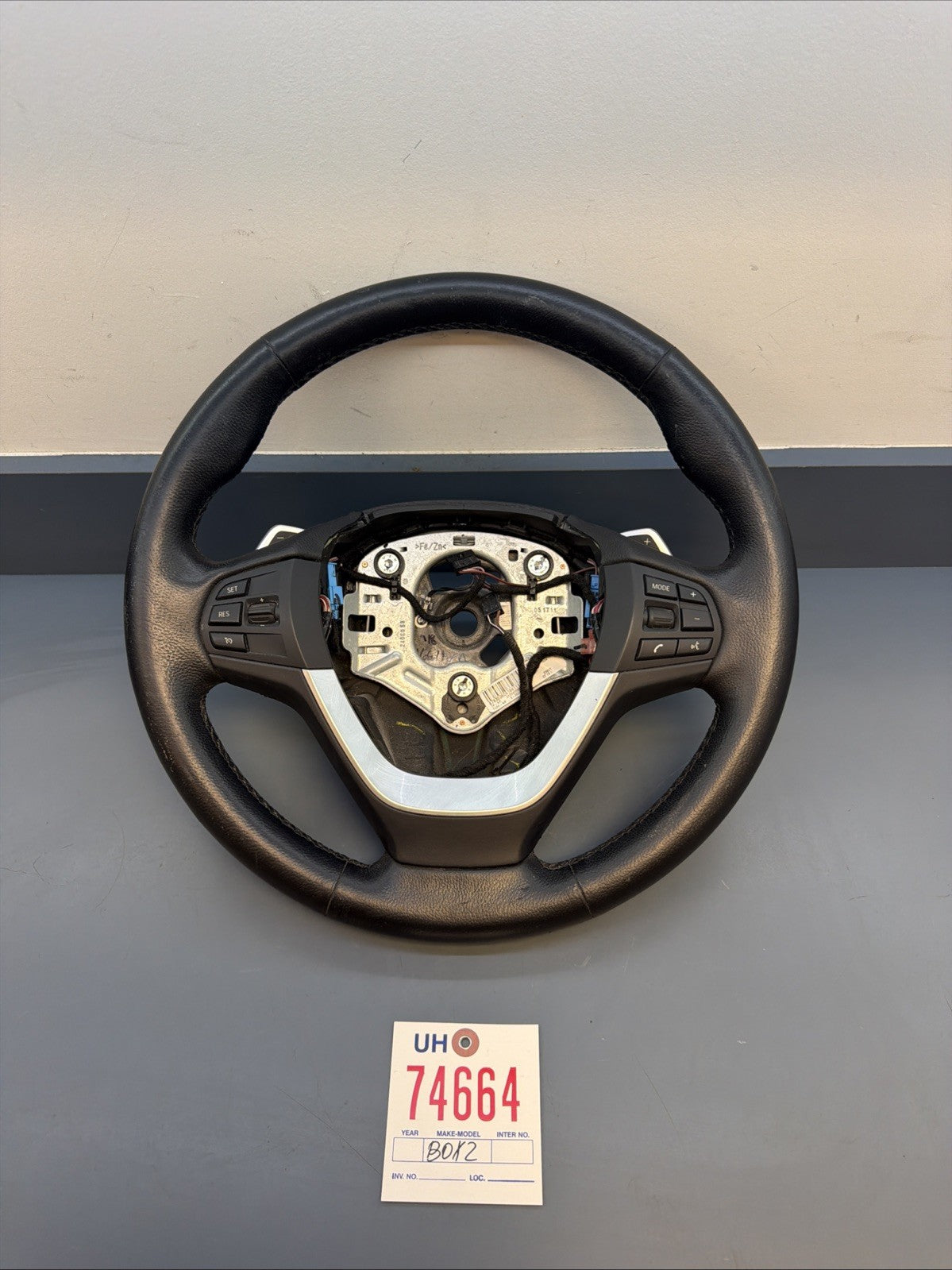 BMW 2011-2017 F25 X3 BLACK LETHER STEERING WHEEL HEATED SPORT OEM 2406058