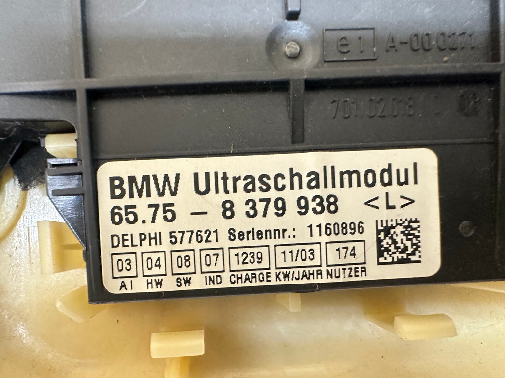 BMW 97-06 E46 3 SERIES ULTRASONIC ALARM SENSOR+OVERHEAD GRAY TRIM OEM 8379938
