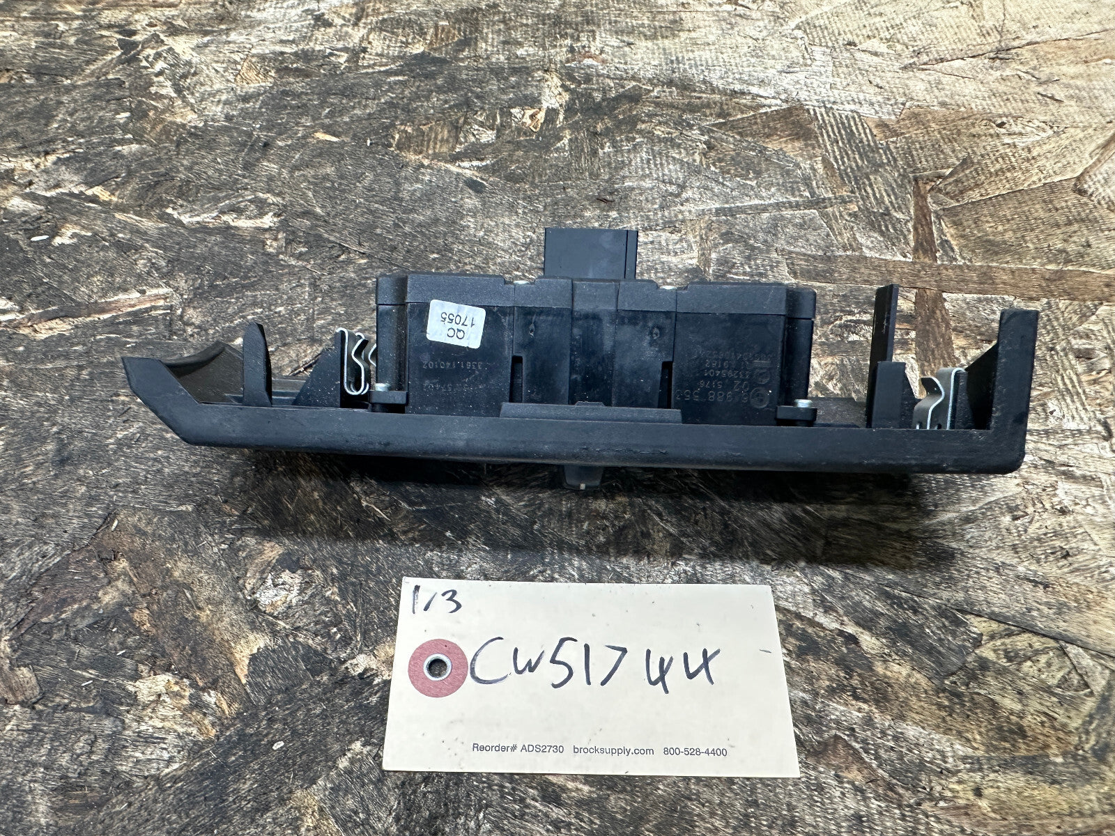 BMW 05-10 E60 5 SERIES BLACK HEADLIGHT CONTROL SWITCH PANEL COMPLETE 6988553
