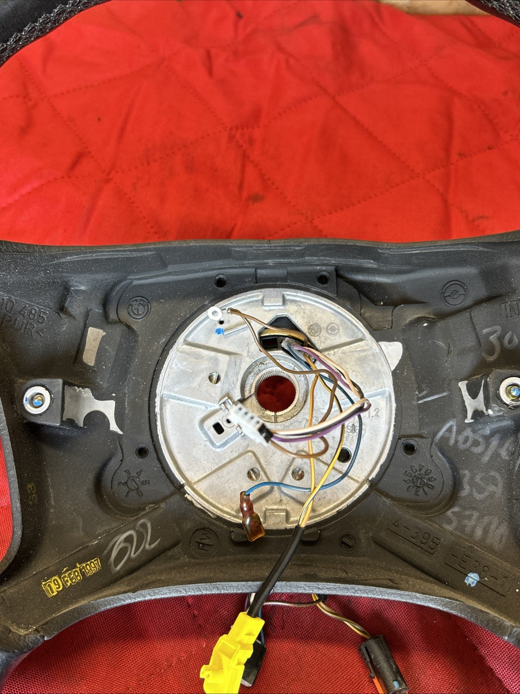 95-03 OEM BMW E39 E38 528 740 750 Left Driver Leather Steering Wheel 6753739
