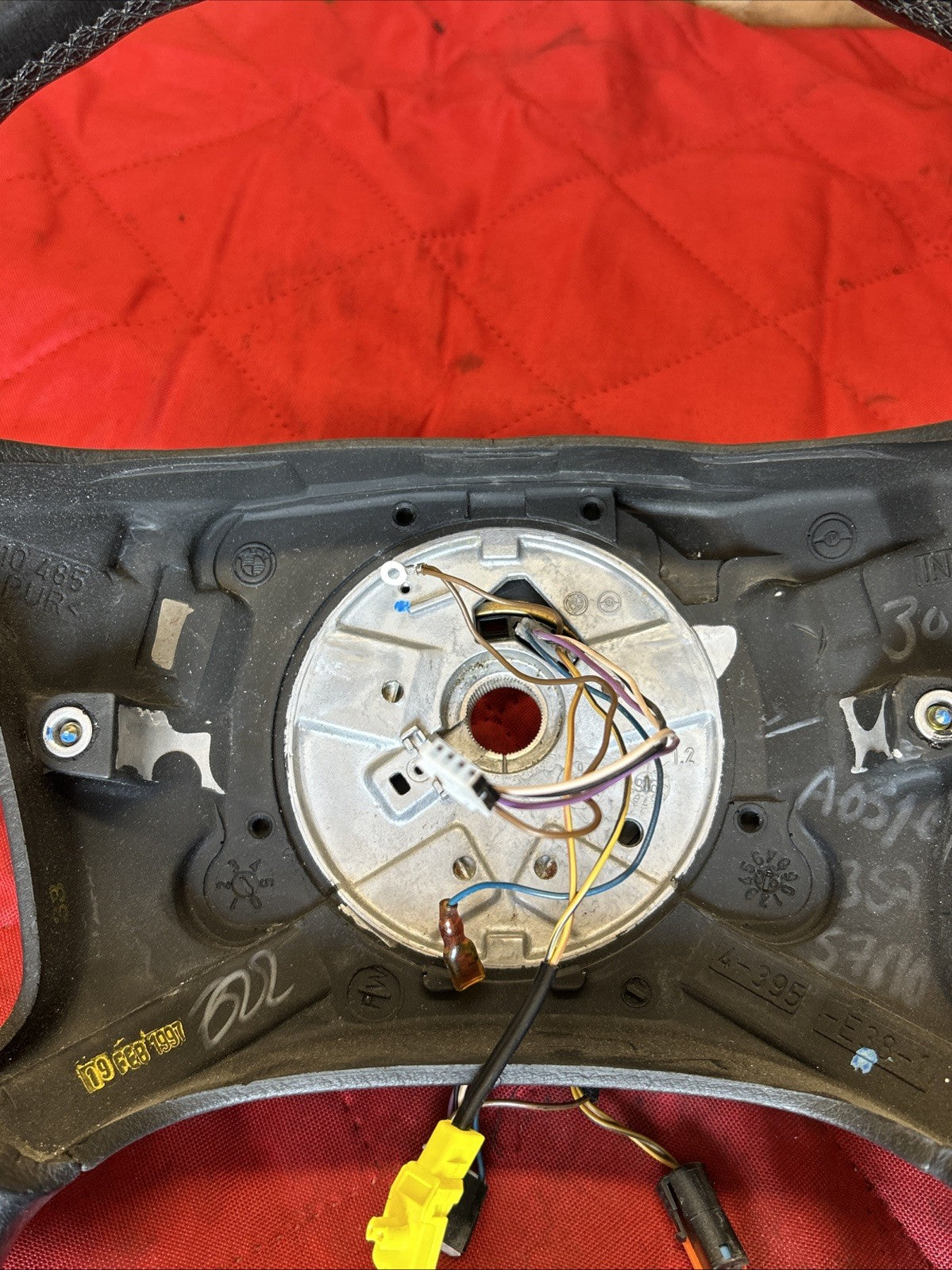 95-03 OEM BMW E39 E38 528 740 750 Left Driver Leather Steering Wheel 6753739