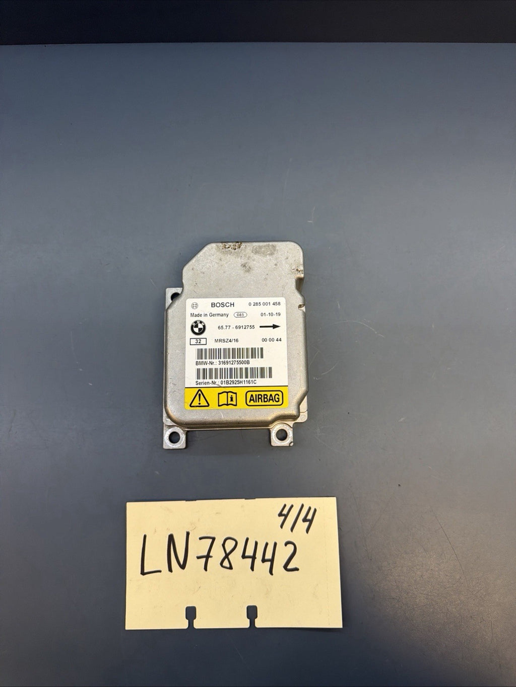 BMW E46 E53 3 X5 series ECU SIDE COMPUTER CONTROL MODULE MRSZ4/16 BOSCH 6912755