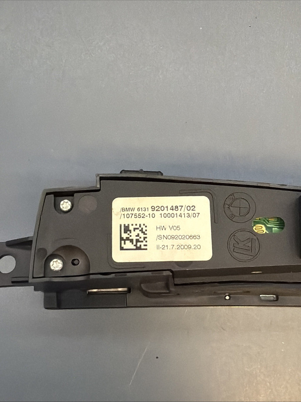2009 - 2017 BMW 750LI 750i F01 F02 F07 CENTER SPORT CONSOLE MULTI SWITCH 9201487